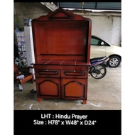 Siap Pasang Lampu Promotion LHT Indian Altar Prayers Cabinet / Hindu Prayer 4ft lht