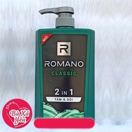 Dầu tắm gội Romano Classic 650g