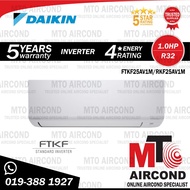 [ MTO ] DAIKIN R32 1.0HP INVERTER AIR CONDITIONER FTKF SERIES AIRCOND FTKF25AV1M/RKF25AV1M