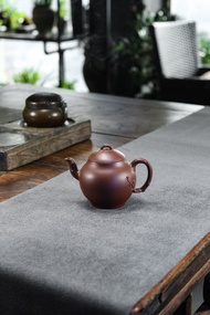 送禮紫砂壺茶壺暗香 优秀老紫泥   紫泥 210ml 钱币孔 刘素素作品