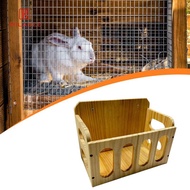 [UsusexaMY] Wooden Rabbit Hay Feeder, Rabbit Hay Dispenser, Small Animal Hedgehog Hay Holder