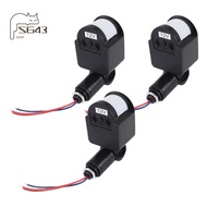 3 Pcs Black Motion Detectors Motion Sensor Light Switch Outdoor Pir Direct Current 12V Motion Sensor