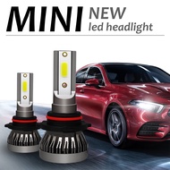Lampu mini pancaran tinggi rendah tanpa kipas untuk kereta mini, lampu LED H1H3H4H7H8H11LED, lampu k
