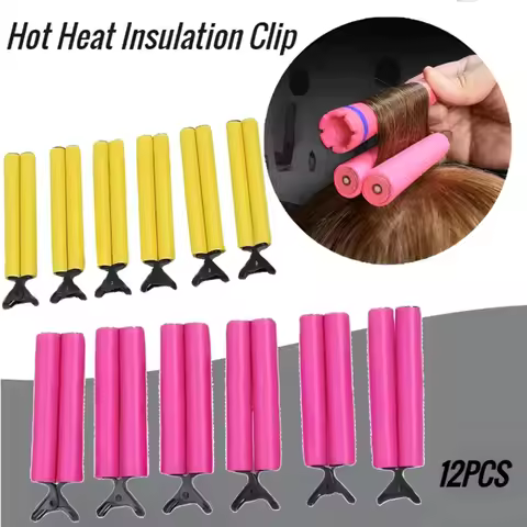 Hair Rollers Set Cold Perm Rods Curler Bars Hair Clip Curling Fluffy Wavy Perm Hair Clips Barber Sty