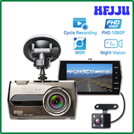 HFJJU รถ DVR แบบ Full HD 1080P Dashcam กล้องถอยหลังเครื่องบันทึกวีดีโอกล่องดำอุปกรณ์เสริมรถยนต์กล้องติดรถรองรับ JTJDY หลายภาษา