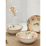 [Anchor Pet Powder] 6-Inch Bucket Bowl Underglaze Color Craft Safe Healthy Eating Bowl Bowl Househol