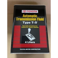 TOYOTA TYPE T-IV AUTO GEAR OIL MINYAK 4LITERS 4L TYPE T4 T IV TIV