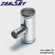 1.26" to 1.26" Aluminum Pipe 32mm To 32mm T Shape Tube Pipe for 25mm OD BOV For Jeep Wrangler TJ 97-