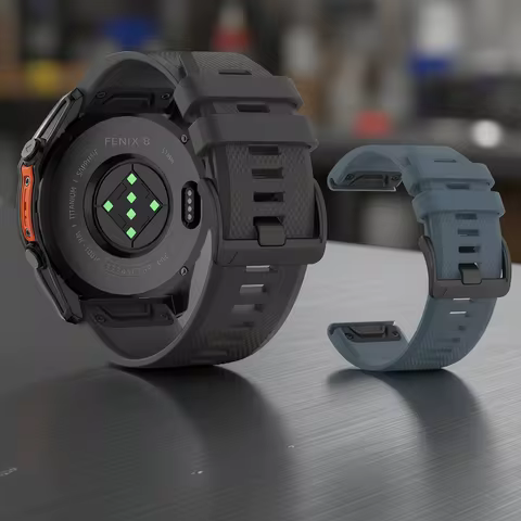 22 26mm Silicone Watch Band for Garmin Fenix 6 6X Pro 5X 5 Plus 7 7X Solar Watchband Bracelet for fe