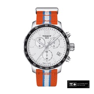 Tissot Quickster Chronograph OKC Mens Fabric Strap Quartz Watch - T095.417.17.037.14