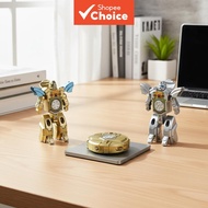 Robot Spinning Top with Mechanical Transformation - Fidget Decompression Toy  Robot Gasing Berputar 
