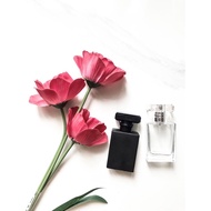 HITAM 30ml CLEAR / DOFF BLACK glass PERFUME spray bottle - PERFUME bottle - refillable PERFUME oil -