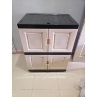 kiwi/eagle cabinet 2 tier /Almari kabinet plastik 2 tingkat