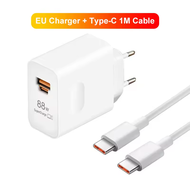 For Huawei 88W Fast Charger SuperCharge PD+USB QC Quick Charge 6A Type-C To Type-C Cable For Huawei 