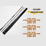 HASAMU KINGDOM RATE SURF Casting Fishing Spinning Rod Cast Pantai 12/13/14ft