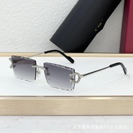 BR8Y Car * Frameless Sunglasses Unisex C0604S Fashion Square Sunglasses Photochromic Glasses