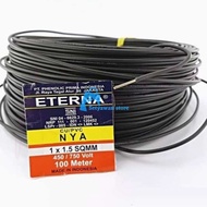 (Harga 1 Meter) Kabel Listrik Tunggal Engkel NYA Eterna 1×1,5 mm SNI