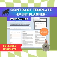 Event Planner Canva Template | Canva Template | Contract Template