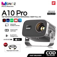 A10 PRO Smart LED Projector | 4K Supported 1080P HD | 8000 Lumens WiFi Home Cinema Projector