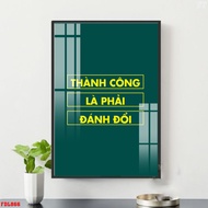 Tranh Treo Tường Gỗ Tráng Gương - Tranh Slogan Tạo Động Lực Cho Chình Mình Decor Văn Phòng