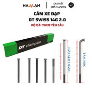 DT SWISS CHAMPION bicycle spokes, bicycle spokes, curved, straight, black, all sizes.
