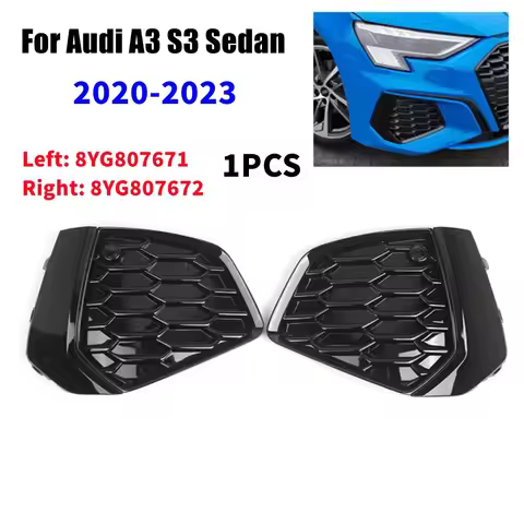 For Audi A3 S3 Sedan 2020-2023 8YG807671 8YG807672 Left Right Side Front Bumper Grille Fog Lamp Cove