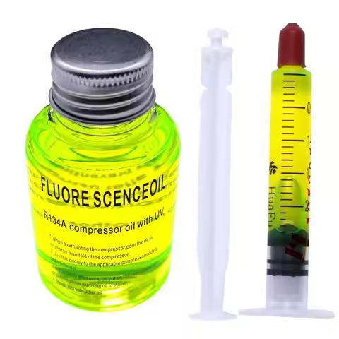 Fluorescent Car Air Conditioner Leak Detection Oil Refrigerant Pipeline Leak Detector Dye Effective