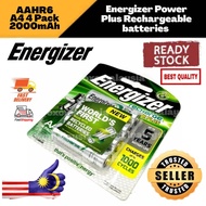 Energizer power plus Rechargeable Batteries AAHR6 AA 4 PACK 2000mAh