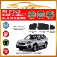 Subaru Forester 5th Gen SK 2019 -2021 ( 6 / 7pcs ) Car Magnetic Sunshade / Rear Windscreen sunshade 
