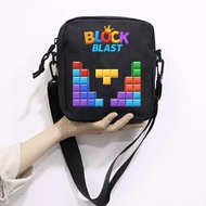 PVJ Cute Boys and Girls Sling Bag with Gambat Block Blast Motif