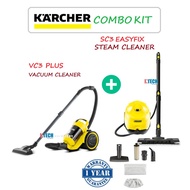 KARCHER COMBO KIT VC3PLUS VACUUM CLEANER+SC3EASYFIX STEAM CLEANER