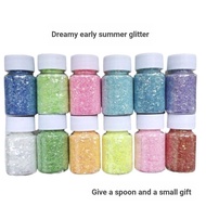 [Glitter Material] Dream Early Summer Glitter Powder 15 Colors Glitter Powder diy Crystal Epoxy Glit