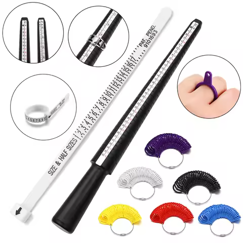 Professional Measuring Gauge Finger Ring Stick Sizer Mandrel Stick Finger Gauge Ring For DIY Fashion