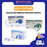 NOVOFINE INSULIN PEN NEEDLES 100'S - 4MM | 6MM
