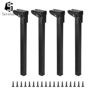 [Serenable] Folding Table Legs 70cm Iron Collapsible Desk Legs Diy Furniture Feet for Laptop Table B