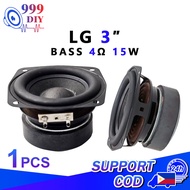 Pembesar Suara 999DIY L brand subwoofer 3 inches 4Ω 15W bass speaker 3 inch bass speaker Stereo subw