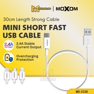 MOXOM Cable Fast Charging Cable Type C Cable Android MDCC50 Mini USB Cable Moxom Short Cable Powerbank Cable Light 充电线