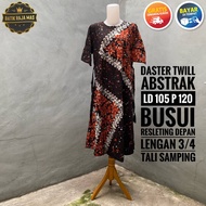Baju Daster Kekinian Remaja Dewasa Lengan 3/4 Twill Pekalongan Busui Friendly Resleting Depan Tali S