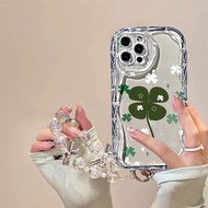 Green Flowers Glitter Casing For iphone 16 Pro Max iphone 16 iphone 16 Plus iphone 16 Pro iphone 11 