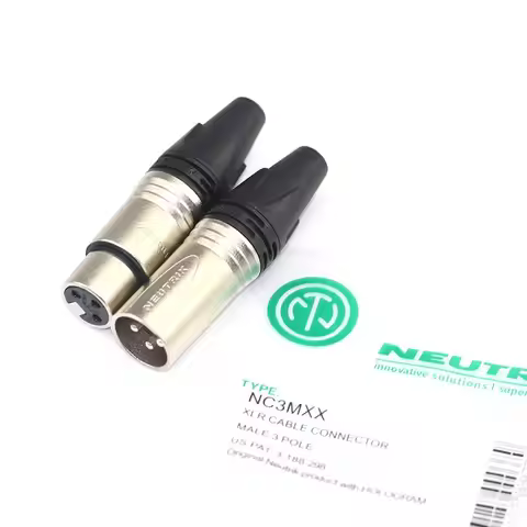 10PCS/lot FOR NEUTRIK connector 5PCS NC3MXX & 5PCS NC3FXX Male et femelle Un ensemble 3 Broches XLR 