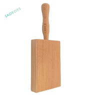 Pasta Making Board, Gnocchi Board, Beech Wood Gnocchi Board Butter Board Dough Scraper for Pasta and