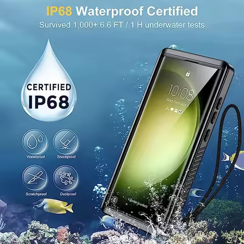 IP68 360 Waterproof Snowrpoof Dirtproof For Samsung S25 S24 S23 S22 S21 S20 FE S10 Note 20 10 9 Plus