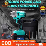 Bor Impact Pembuka Baut Bor Baterai Mesin Bor Impact Wrench jld Cordless Brushless 188V Merah Bor Cordless Impact Wrench Drill Monqiqi Mesin Bor Cordless Impact Wrench Brushless Bor 1/2 Baterai Brushless Cordless Impact Wrench Air Kit