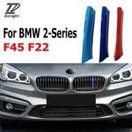 3pcs ABS For BMW F22 F45 F23 F46 Series 2 Car Racing Grille Strip Trim Clip M Power Performance Acce