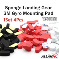 FPV Sponge Landing Gear Pad 3M Gyro Mounting Pad for FPV Drone - WHITE (ASL3M18W)