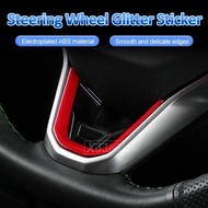 For Volkswagen VW ID4 ID4X ID6X ID6 CROZZ Steering Wheel Patch U-shaped Sticker Carbon Fiber Decal I