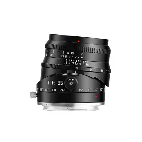 TTArtisan 35mm F1.4 Tilt Lens APS-C MF 360° Rotating Shift Lens for Sony A7M2 ZVE-10 Fuji X-T3 Nikon