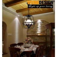 Wynn Design Hanging Light Pendant Retro Industrial Lighting Bar Restaurant Candle Decorative Lamp La