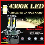Car LED Car Headlight LED 35W 4300K H1 H3 H4 H7 H11 9005 9006 9012 LED Headlight Bulb Lampu Kereta L