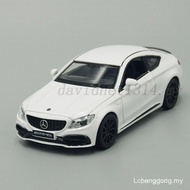 1:32 Diecast Car Model Toy Mercedes-Benz C63S AMG Coupe Pull Back With Sound&Light D6M3 WPOC FXBZ RO